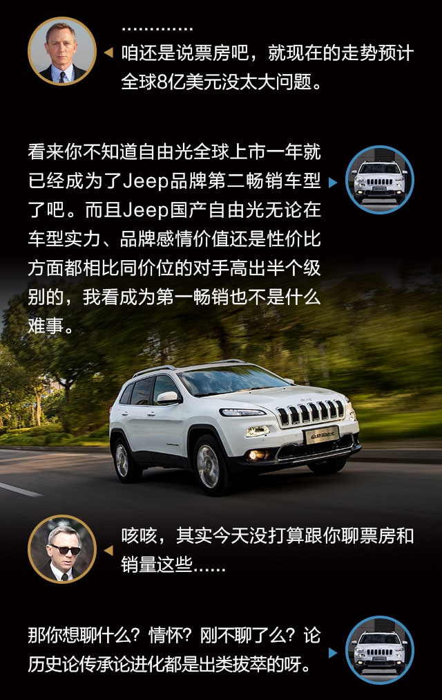Jeep自由光与007詹姆斯·邦德聊情怀8