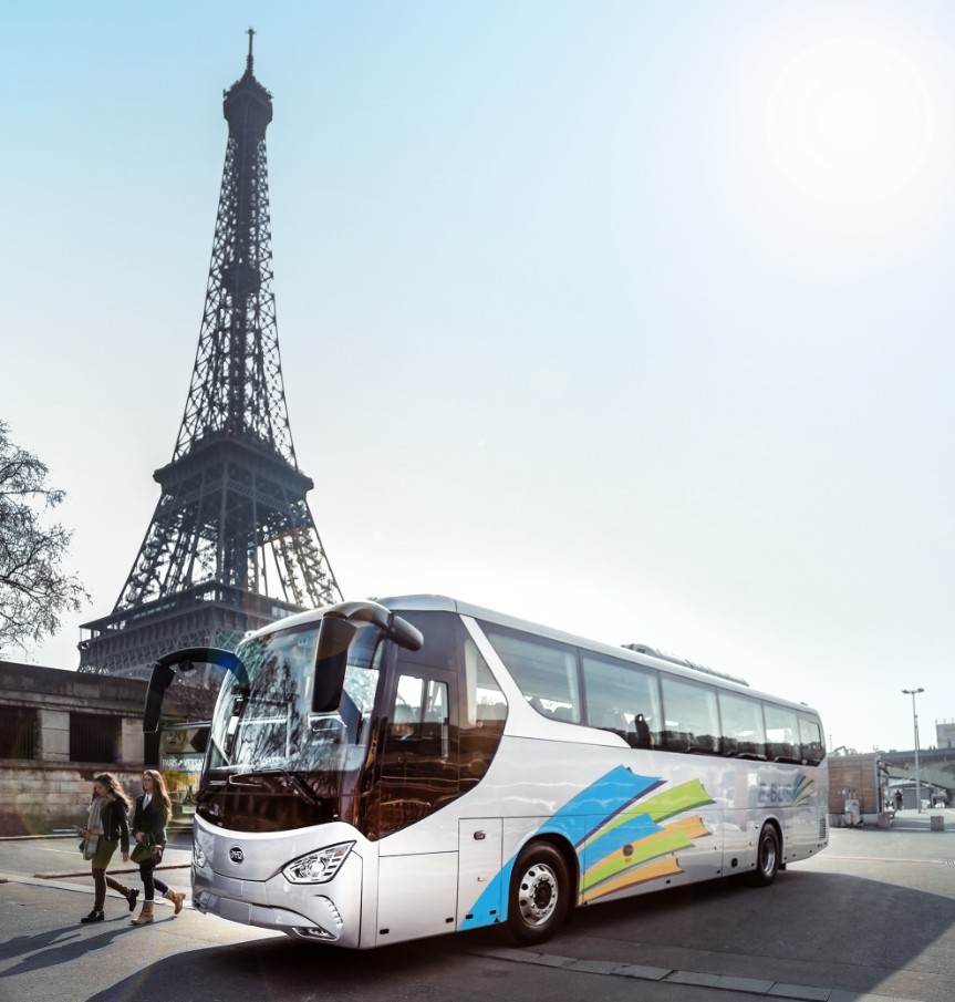 “来电”法国  比亚迪电动客车在欧洲广受追捧1